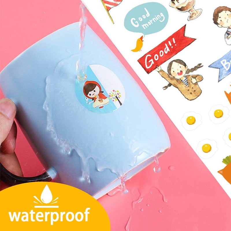 Lazydrop Premium Printable Vinyl Sticker Paper for Inkjet Printer - 25 Matte White Waterproof Decal Paper Sheets - Dries Quickly and Holds Ink Beautifully - Image 3
